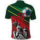 Custom Senegal Champions Football 2026 Polo Shirt Teranga Lions G.O.A.T Mascot - African Renaissance Monument