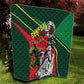 Custom Senegal Champions Football 2026 Quilt Teranga Lions G.O.A.T Mascot - African Renaissance Monument
