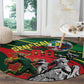 Custom Senegal Champions Football 2026 Round Carpet Teranga Lions G.O.A.T Mascot - African Renaissance Monument