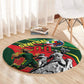 Custom Senegal Champions Football 2026 Round Carpet Teranga Lions G.O.A.T Mascot - African Renaissance Monument