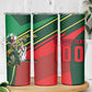 Custom Senegal Champions Football 2026 Skinny Tumbler Teranga Lions G.O.A.T Mascot - African Renaissance Monument