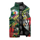 Custom Senegal Champions Football 2026 Sleeveless Puffer Jacket Teranga Lions G.O.A.T Mascot - African Renaissance Monument