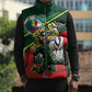 Custom Senegal Champions Football 2026 Sleeveless Puffer Jacket Teranga Lions G.O.A.T Mascot - African Renaissance Monument