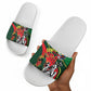 Custom Senegal Champions Football 2026 Slide Sandals Teranga Lions G.O.A.T Mascot - African Renaissance Monument