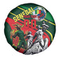 Custom Senegal Champions Football 2026 Spare Tire Cover Teranga Lions G.O.A.T Mascot - African Renaissance Monument