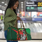 Custom Senegal Champions Football 2026 Travel Bag Teranga Lions G.O.A.T Mascot - African Renaissance Monument