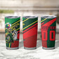 Custom Senegal Champions Football 2026 Tumbler Cup Teranga Lions G.O.A.T Mascot - African Renaissance Monument
