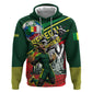 Custom Senegal Champions Football 2026 Zip Hoodie Teranga Lions G.O.A.T Mascot - African Renaissance Monument