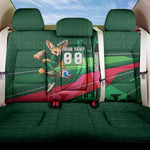 Personalized Algeria Football Champions Back Car Seat Cover Fennec Fox Mascot - Algiers Martyrs Memorial