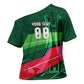 Personalized Algeria Football Champions Cross Shoulder Shirt Fennec Fox Mascot - Algiers Martyrs Memorial