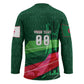Personalized Algeria Football Champions Hockey Jersey Fennec Fox Mascot - Algiers Martyrs Memorial