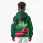 Personalized Algeria Football Champions Kid Hoodie Fennec Fox Mascot - Algiers Martyrs Memorial