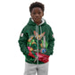 Personalized Algeria Football Champions Kid Hoodie Fennec Fox Mascot - Algiers Martyrs Memorial