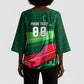 Personalized Algeria Football Champions Kimono Sleeve Blouse Fennec Fox Mascot - Algiers Martyrs Memorial