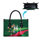 Personalized Algeria Football Champions Leather Bag Fennec Fox Mascot - Algiers Martyrs Memorial