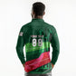 Personalized Algeria Football Champions Long Sleeve Polo Shirt Fennec Fox Mascot - Algiers Martyrs Memorial