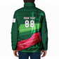 Personalized Algeria Football Champions Padded Jacket Fennec Fox Mascot - Algiers Martyrs Memorial