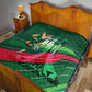 Personalized Algeria Football Champions Quilt Fennec Fox Mascot - Algiers Martyrs Memorial