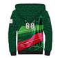 Personalized Algeria Football Champions Sherpa Hoodie Fennec Fox Mascot - Algiers Martyrs Memorial
