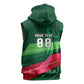 Personalized Algeria Football Champions Sleeveless Hoodie Fennec Fox Mascot - Algiers Martyrs Memorial