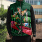 Personalized Algeria Football Champions Sleeveless Puffer Jacket Fennec Fox Mascot - Algiers Martyrs Memorial
