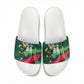 Personalized Algeria Football Champions Slide Sandals Fennec Fox Mascot - Algiers Martyrs Memorial