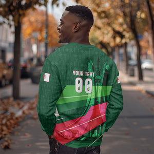 Personalized Algeria Football Champions Sweatshirt Fennec Fox Mascot - Algiers Martyrs Memorial