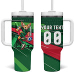 Personalized Algeria Football Champions Tumbler With Handle Fennec Fox Mascot - Algiers Martyrs Memorial