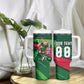 Personalized Algeria Football Champions Tumbler With Handle Fennec Fox Mascot - Algiers Martyrs Memorial