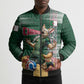 Personalized Algeria Champions Football 2026 Bomber Puffer Jacket Fennec Fox Victory Mascot - Traditional Berber Pattern