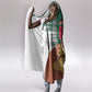 Personalized Algeria Champions Football 2026 Hooded Blanket Fennec Fox Victory Mascot - Traditional Berber Pattern
