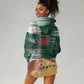Personalized Algeria Champions Football 2026 Hoodie Dress Fennec Fox Victory Mascot - Traditional Berber Pattern