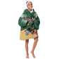 Personalized Algeria Champions Football 2026 Kid Wearable Blanket Hoodie Fennec Fox Victory Mascot - Traditional Berber Pattern
