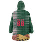 Personalized Algeria Champions Football 2026 Kid Wearable Blanket Hoodie Fennec Fox Victory Mascot - Traditional Berber Pattern