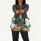 Personalized Algeria Champions Football 2026 Leather Bag Fennec Fox Victory Mascot - Traditional Berber Pattern