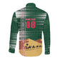 Personalized Algeria Champions Football 2026 Long Sleeve Button Shirt Fennec Fox Victory Mascot - Traditional Berber Pattern