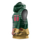 Personalized Algeria Champions Football 2026 Sleeveless Hoodie Fennec Fox Victory Mascot - Traditional Berber Pattern