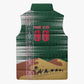 Personalized Algeria Champions Football 2026 Sleeveless Puffer Jacket Fennec Fox Victory Mascot - Traditional Berber Pattern