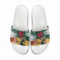 Personalized Algeria Champions Football 2026 Slide Sandals Fennec Fox Victory Mascot - Traditional Berber Pattern