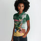 Personalized Algeria Champions Football 2026 Women Polo Shirt Fennec Fox Victory Mascot - Traditional Berber Pattern