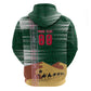 Personalized Algeria Champions Football 2026 Zip Hoodie Fennec Fox Victory Mascot - Traditional Berber Pattern