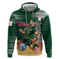 Personalized Algeria Champions Football 2026 Zip Hoodie Fennec Fox Victory Mascot - Traditional Berber Pattern