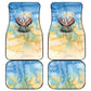 Somalia Liberation Unity Car Mats Soomaaliya Script Peace Dove Watercolor