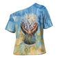 Somalia Liberation Unity Cross Shoulder Shirt Soomaaliya Script Peace Dove Watercolor