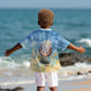 Somalia Liberation Unity Kid Hawaiian Shirt Soomaaliya Script Peace Dove Watercolor