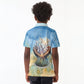 Somalia Liberation Unity Kid Polo Shirt Soomaaliya Script Peace Dove Watercolor