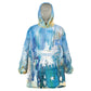 Somalia Liberation Unity Kid Wearable Blanket Hoodie Soomaaliya Script Peace Dove Watercolor