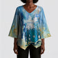 Somalia Liberation Unity Kimono Sleeve Blouse Soomaaliya Script Peace Dove Watercolor