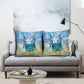 Somalia Liberation Unity Pillow Cover Soomaaliya Script Peace Dove Watercolor