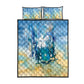 Somalia Liberation Unity Quilt Bed Set Soomaaliya Script Peace Dove Watercolor